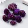 Decor for creativity "Pine violet bump" size 2-4 cm