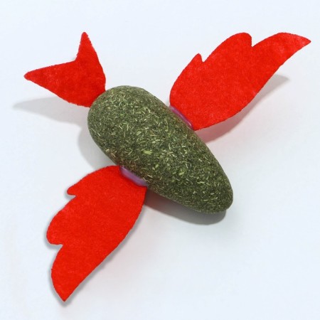 Cat toy "Bird" from cat mint, 8 x 2.5 cm-1