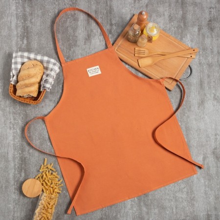 Apron Ethel Kitchen 60x70 cm, orange color, 100% cotton, sarzha 220 g/m2-3