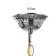 Tsinnia chandelier 5x40W E27 chrome 59x59x92 (52) cm