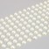 Stick plastic rhinestones "Half-dash" D-8 mm white 9.4x15.5 cm