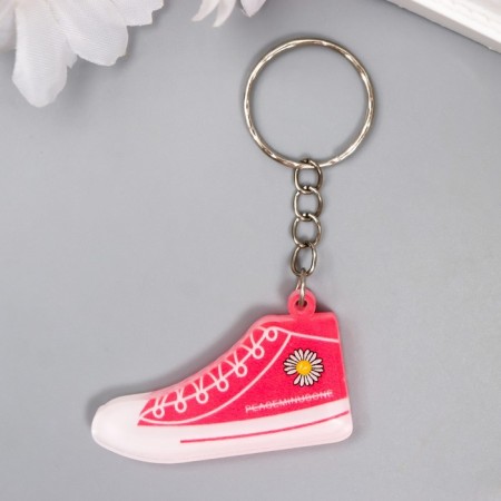 Acryl keychain "Colored sneaker with chamomile" mix 2.5x4.5 cm-1