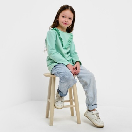 Sweatshirt for girl KAFTAN "Basic Line" Size 34 (122-128), mint color-14