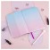 Note book A5 80 sheets in a line, light, leatherette, Meshu "Magic World", removable plastic cover, glitter, holography, offset block