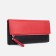 Women's wallet on magnets, black/red color