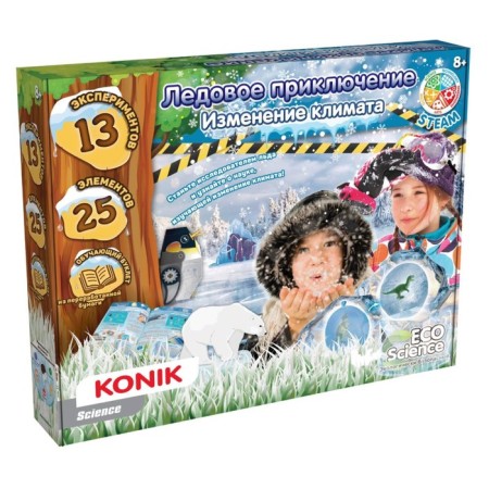Konik Science Children's Creativity Set “Ice Adventure. Changing of the climate"