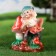 Garden figure "Good dwarf with a mushroom" 26cm