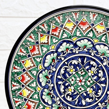 Largan Rishtan ceramics "Patterns", 28 cm, blue -blue pack-4