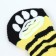 Nosking socks "bee", size L (3.5/5 * 9 cm), set 4 pcs, yellow