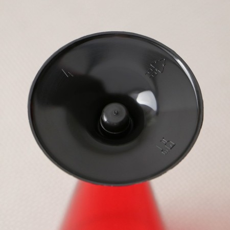 Single-wing “cone”, 150-180 ml, 6 pcs in packaging, red color with a black leg-2