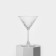 A set of glass glasses for Martini Elysia, 220 ml, 4 pcs