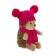 Soft toy "Hedgehog Pylale" in a hat with two pompons, 15 cm
