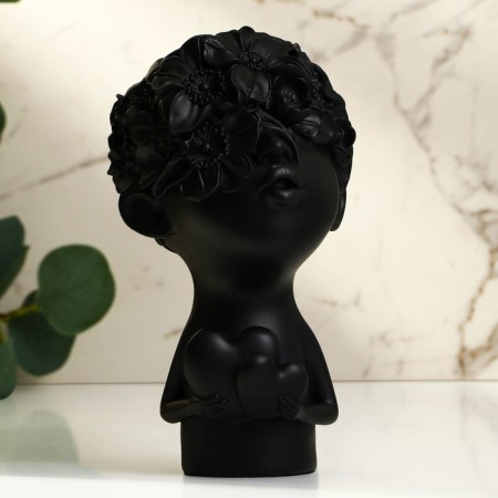 Polystone figurine "Love" Black color 12 x 6.5 x 22 cm-5