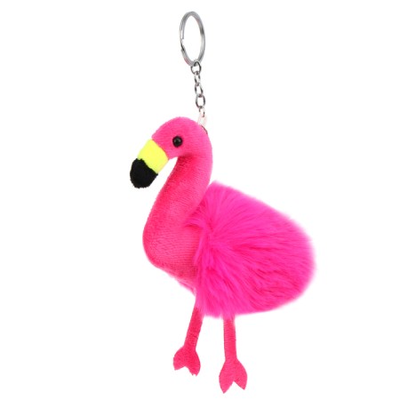 Soft toy "flamingo" on a key fob, 10 cm, fuchsia color-4