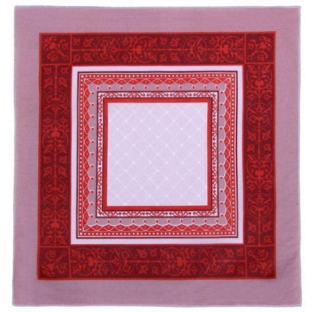 Men's handkerchiefs "Ethel" size 30x30 cm, (set 12 pcs,) brown color, MIX drawing-4