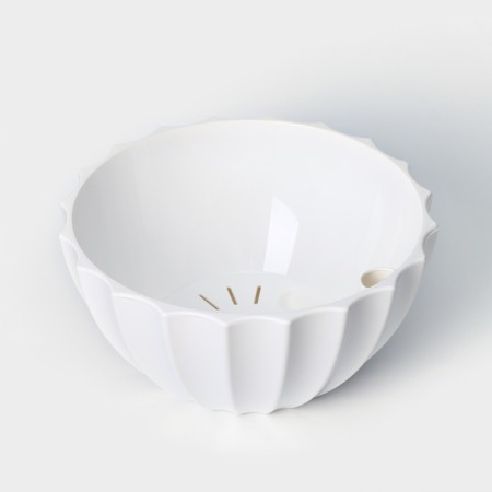 Kashpo for flowers with auto -watering shell, 2.4 l, white color-1