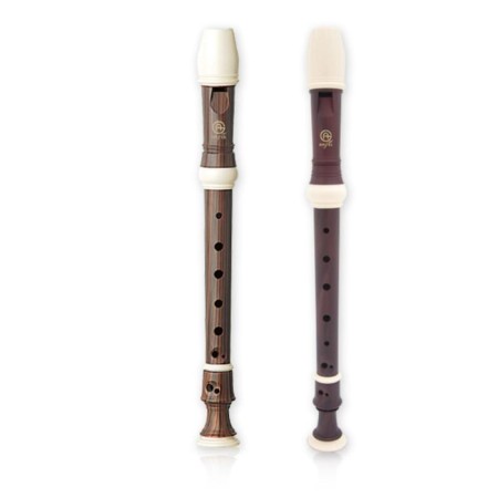 ANGEL AWR-SW blockflate (b) Wood Grain Soprano, Baroque system, brown, 3 parts