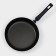 Pan Consul, D = 24 cm, glass cover, plastic handle, anti -stick coating, black color