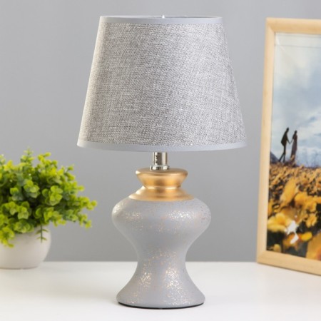 Alena table lamp E14 40W Gray-Soloto 23x23x35 cm Risalux