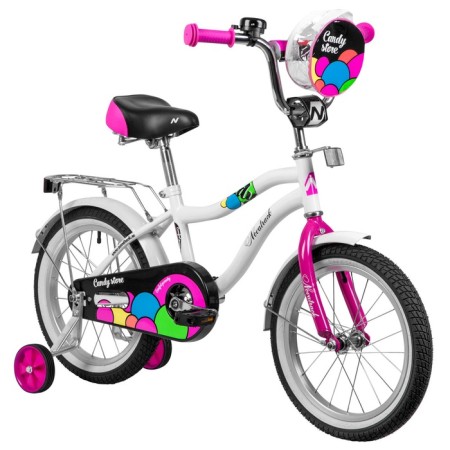 Bicycle 16 "Novatrack Candy, white color-5