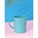 Mug Plastic shade "City", 350 ml, turquoise color