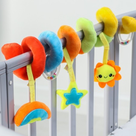 Stretching - spiral with toys arc on a stroller / crib for babies 0+ "Little Happiness", Baby Me-4