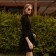 Women's dress Minaku: Green Trend, Black Color, size 48