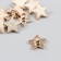 Button plastic for creativity "Texture star" gold 2.2x2.2x1 cm