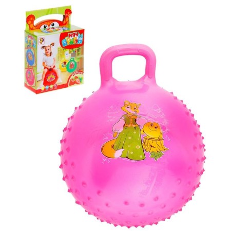 Ball-jump with a pen “Fairytale stories”, massage, d = 45 cm, 350 g, mix color-8