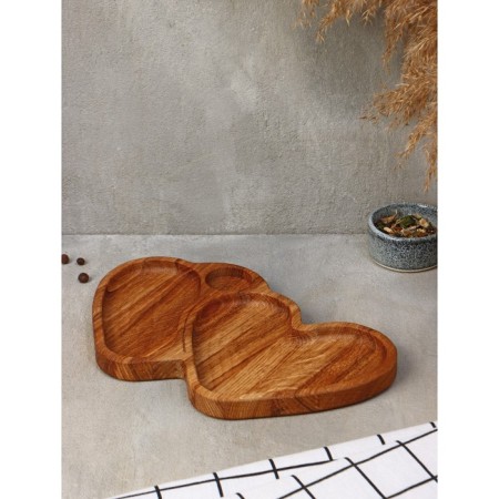 Menzhitsa "Jel", 27.5 × 17.5 × 2 cm, 3 sections, oak-2