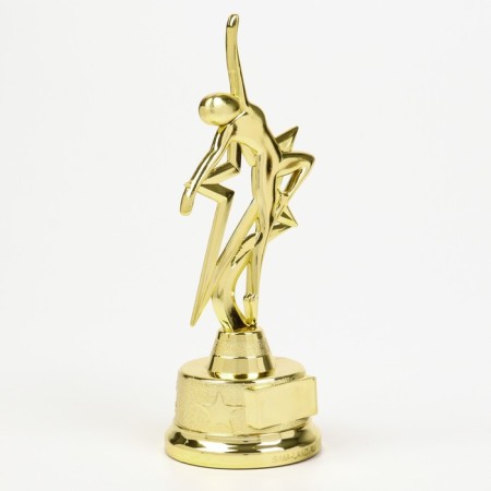 Award figure for the application of "man in flight", gold, plastic, 21.5 x 7.5 cm-2