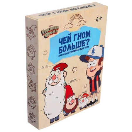 Board developing game "Who is more?", Gravity Falls, 36 cards-4