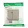 Schetode switch Sche Ba10-002k, 2 keys, external, cream color