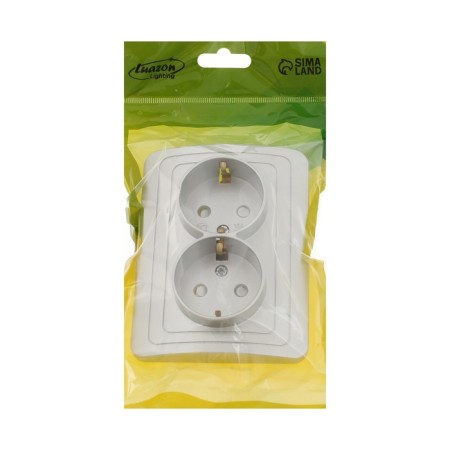 Double rosette with the Luazon Lighting "Orion" curtain, 16 a, hidden, with salary, silver-3