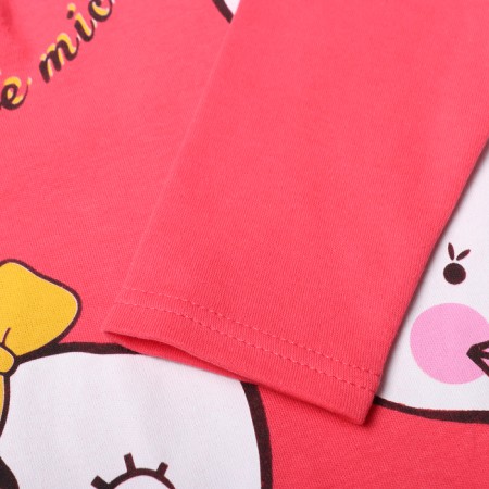 Turtleneck for girls, raspberry color, height 86 cm-2