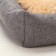 An animals bed, 60*50*15 cm, martial, synthetic winterizer, temptation. Fur, gray