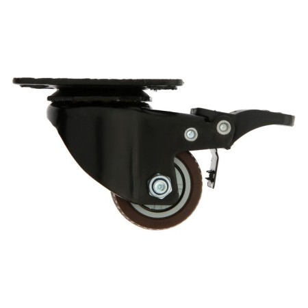 Furniture wheel Cappio d = 40, on the site, with a stop, rotary, tpr coating-1