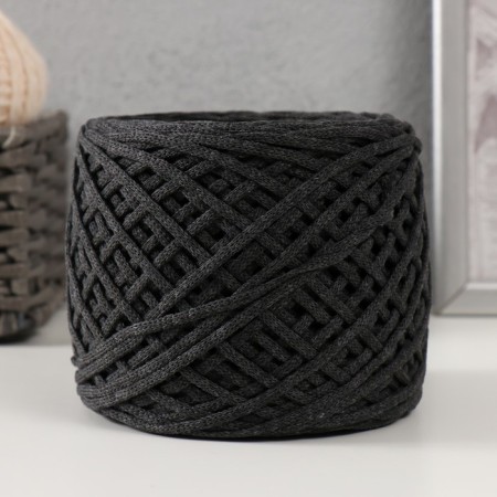 Cotton cord 3 mm 220m/240 ± 5 g gradient (graphite/yellow)-1