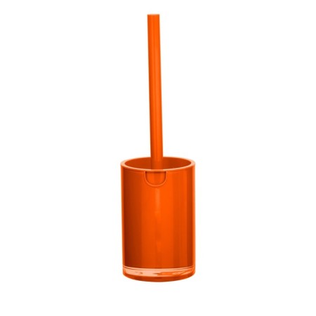 Gaudy toilet brush, orange color