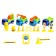 Set of gaming "construction site", inertia machines, mix color