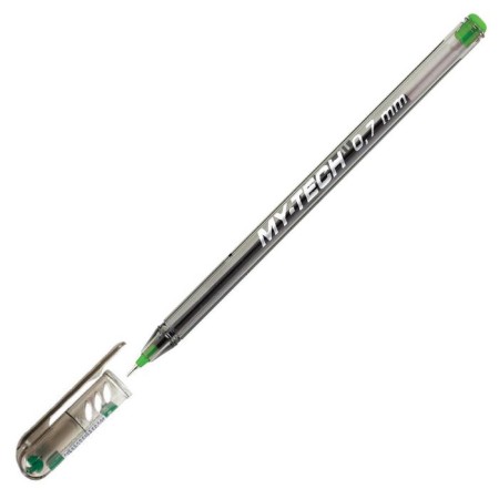 Handle Ball oil Pensan My-Tech, Knot-ILE 0.7 mm, green ink green-5