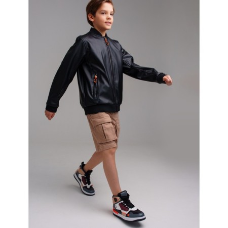 Eco -leather jacket for a boy PlayTode, height 170 cm-2