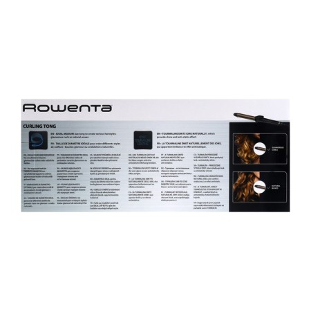 The curling rowenta CF3227F0, 43 W, ceramic coating, D = 25 mm, cord 1.8 m, black-beige-5
