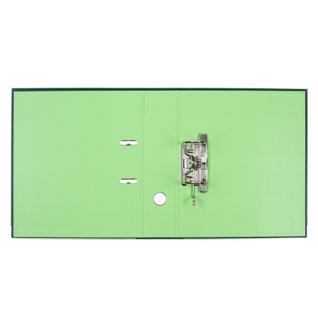 A4, 75 mm, Lamark, PVC, double-sided, metal edging, pocket for a spine, collected, green/pistachio-4
