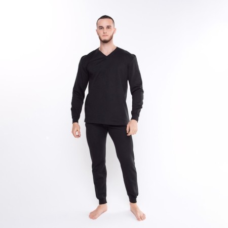 Male thermal underwear (fufaika/pants), black color, size 46