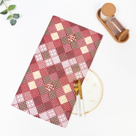 Assorted towel (FAS 10pcs), 35x60 cm, color mix, waffle, 120 g/m2, cotton