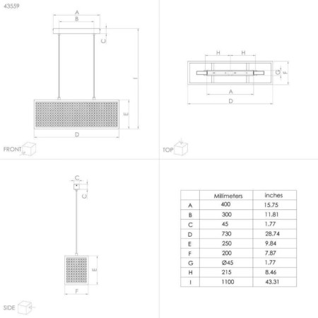 Sallicano chandelier, 3x40W E27-3