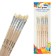 A set of brushes, bristles, flat, 6 pieces: No. 1, 2, 3, 4, 5, 6, with wooden handles, on a blister