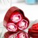 Soap roses, three -color, set of 3 pcs.