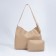Magnet bag bag, lightning cosmetic bag, beige color